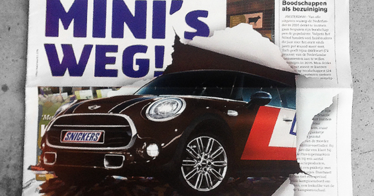 SUPERREBEL GEEFT MINIS WEG.